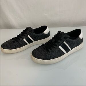 Michael Kors Women's Black White Poppy Sneakers Size 8.5